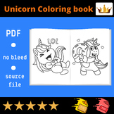 Unicorn Coloring Book, Unicorn Printables, Unicorn Activit