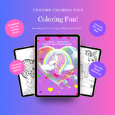 Unicorn Coloring Pack: Coloring Fun for All Ages!