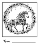 Unicorn Coloring Page Free