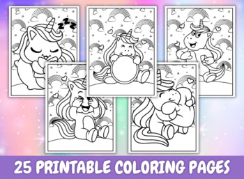 Unicorn Coloring Pages - 25 Printable Unicorn Coloring Pages-Cute