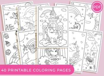 unicorn coloring pages 40 printable unicorn coloring pages for girls kids