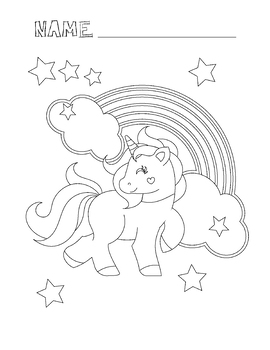 Unicorn Coloring Pages Coloring Book by Marvis Teaching | TpT