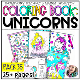 Unicorn Coloring Pages | Early Finisher Activities | Unico