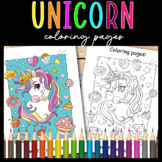 Unicorn Coloring Pages - Mindfulness Worksheets