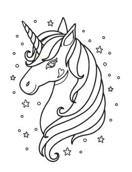 unicorn coloring pages printable coloring book for kids by benshop