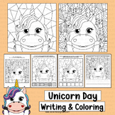 Unicorn Coloring Pages Writing Activities Pop Art Bulletin