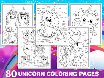 Unicorn Coloring Book For Kids Ages 8-12: Unicorns Colouring Pages