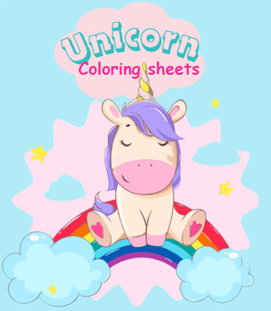 Preview of Unicorn Coloring Sheets For Kids Ages 4-8