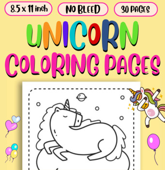 Preview of Unicorn Coloring pages for kids