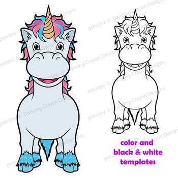 unicorn craft activity paper bag puppet template by dancing crayon designs