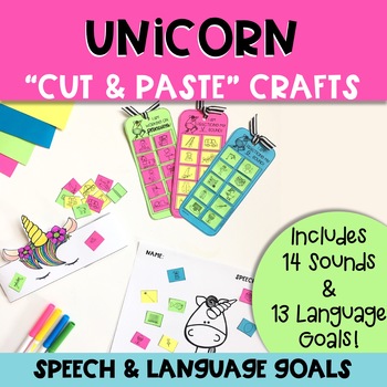 Preview of Unicorn Crafts: Speech and Language Therapy