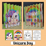 Unicorn Day Craft Activities Coloring Pages National Bulle