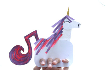 Finger Puppet Unicorn Craft 