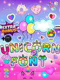 Unicorn Font,Fonts,Display Fonts,kids font