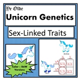 Unicorn Genetics Sex Linked Traits Punnett Squares Workshe