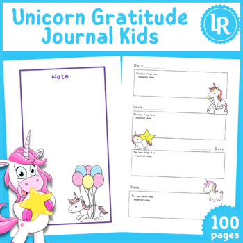 Unicorn Gratitude Journal for Kids : Amazing Gratitude Journal for