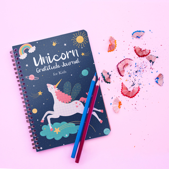 Preview of Unicorn Gratitude Journal for Kids/Girls, PDF in A4, A5, US Trade, US Letter