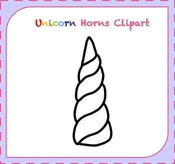 Unicorn Horn Clipart / Unicorn Clipart by Made by Lilli Clipart | TpT