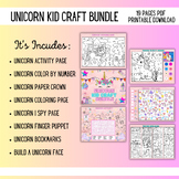 Unicorn Kids Craft and Games