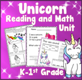 Unicorn Kindergarten 1st Grade Distance Learning Math Read
