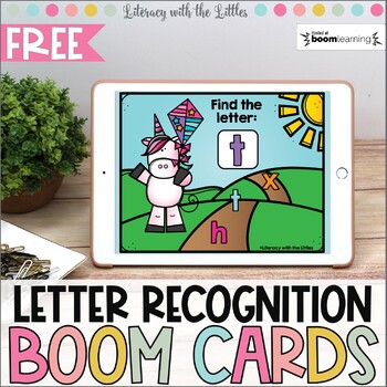 Preview of Unicorn Letter Recognition BOOM Cards | Digital Task Cards | Distance Learning