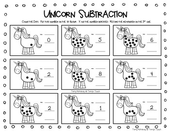 Unicorn Math by Terry's Touch | Teachers Pay Teachers