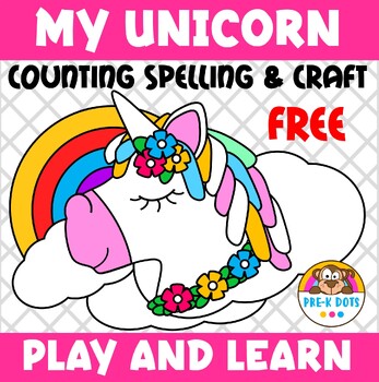 Preview of Unicorn Play and Learn Activity | Cross Curricular | Kinder to 2nd Grade | FREE 