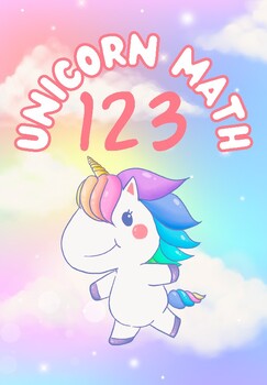 Preview of Unicorn Math Workbook 100 pages - Numbers 1-20 - Counting Addition Subtraction