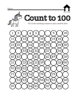 Preview of Unicorn Math Worksheets- First Grade