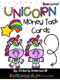 Unicorn Money Task Card Riddles (Basic Level)