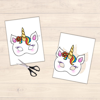 Fairytale Paper Masks Printable Craft Activity Costume Template