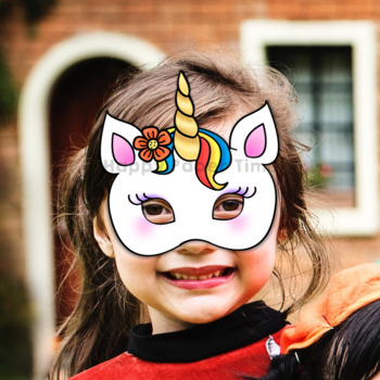 Fairytale Paper Masks Printable Coloring Craft Activity Costume