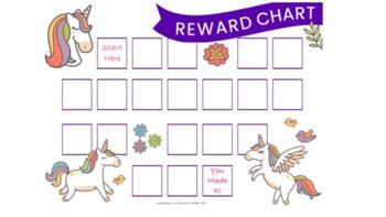 unicorn reward chart by kinder poppins teachers pay teachers