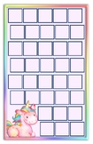 Unicorn Sticker Chart