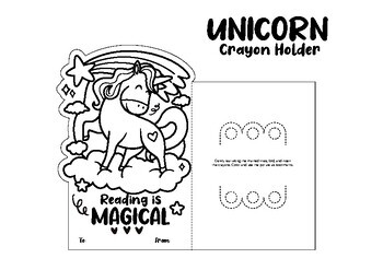 Unicorn Crayon Holder
