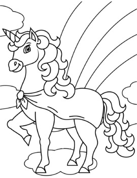 Unicorn coloring book by Youlouz Fun stuff | TPT