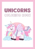 Unicorn coloring pages for kids and toddlers