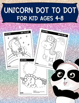 Unicorn Dot to Dot Colouring Book for Kids Ages 4-8: Unicorn