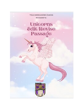 Preview of Unicorns: Edit/Revise Passage
