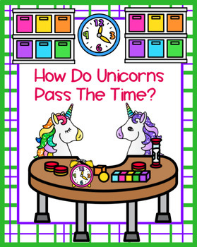 Preview of Unicorns' Elapsed Time SMARTBOARD Plus Printable Card Set