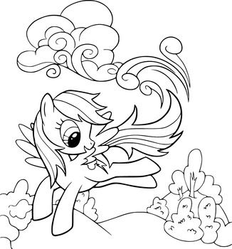 Unicorns, puppies and ponies coloring pages for kids ( 30 pages+ 5 bonus)