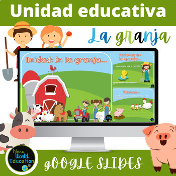 Preview of Unidad La granja / The farm Spanish lesson