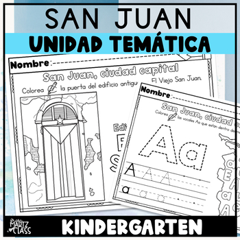 Preview of Unidad Temática Kindergarten San Juan Ciudad Capital Currículo 2022 Puerto Rico