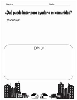 Preview of Unidad de la Comunidad / My community Unit GOOGLE SLIDES Activities and games
