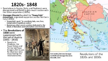 Preview of Unifications of Italy and Germany - PowerPoint with Primary + Secondary Sources