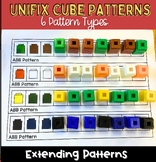 Pattern Math Activity - Unifix Cube Extending Patterns Kin