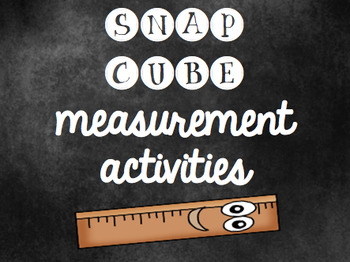 Cube Measuring Objects Worksheet by ATeachingBear