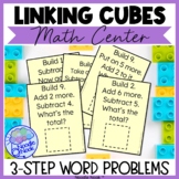 Unifix Cubes 3-STEP Addition and Subtraction Task Card Activity