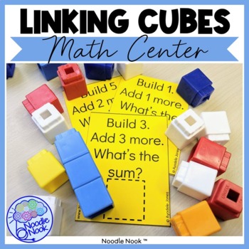 Preview of Unifix Cubes Addition and Subtraction Task Cards for Centers
