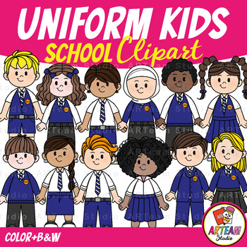 Uniform Kids Clipart Set | Back to School [ARTeam Studio] by ARTeam Studio